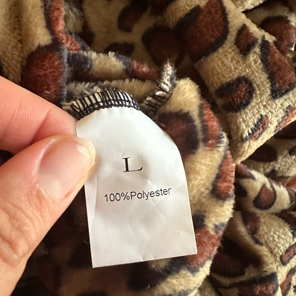 Unbranded Leopard Animal Ears Swing Coat - Picture 10 of 10